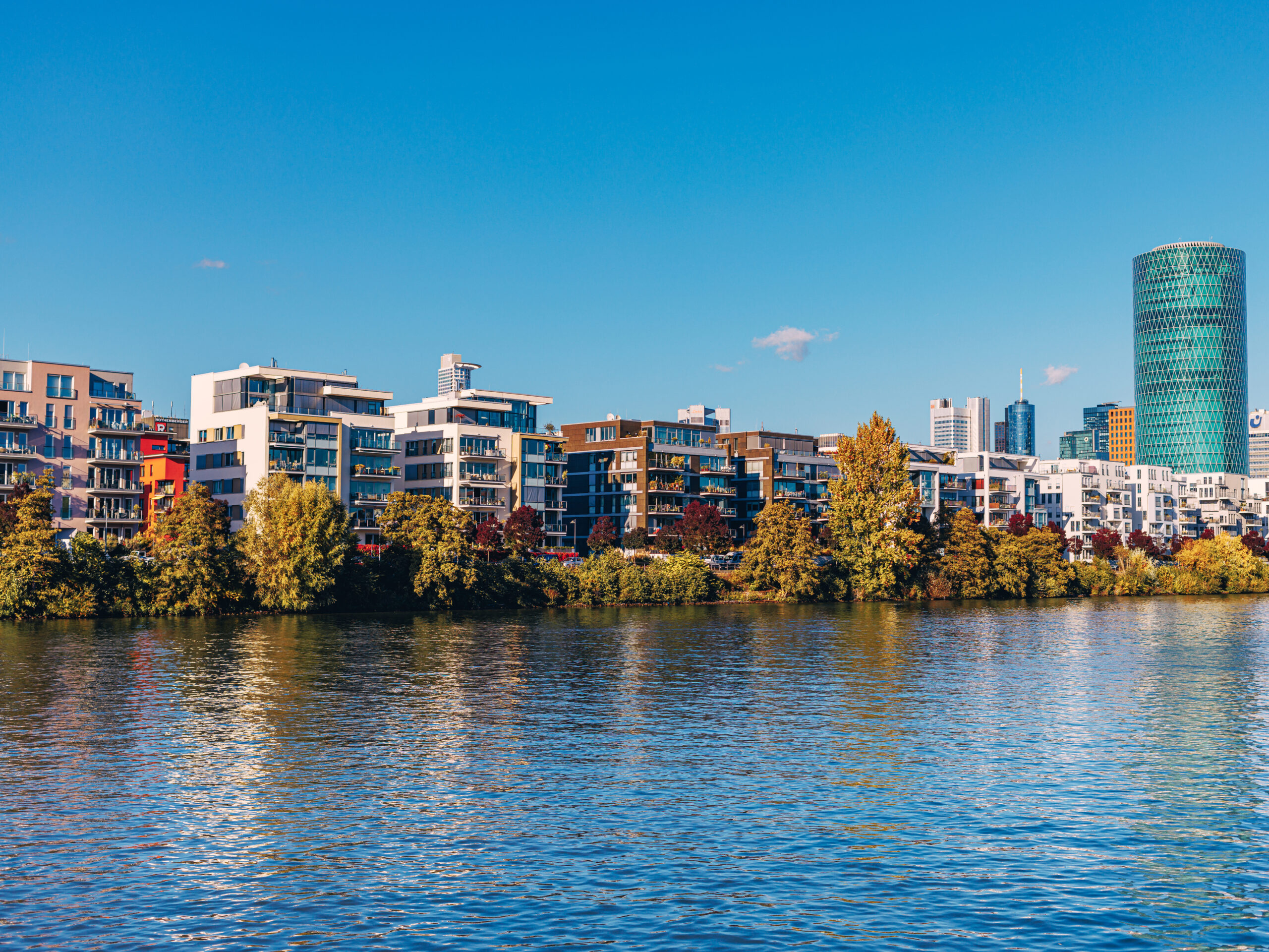 Wohnsiedlung im Finanzviertel von Frankfurt am Main. Fotonachweis: istockphotos.com / zoranm